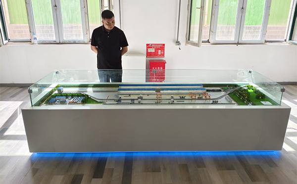 新疆疏勒铁路货运中转场沙盘